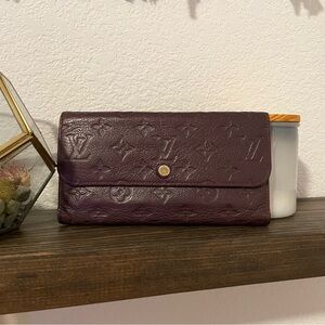 Louis Vuitton Monogram Empreinte Portefeuille Virtuose Long Wallet Purple